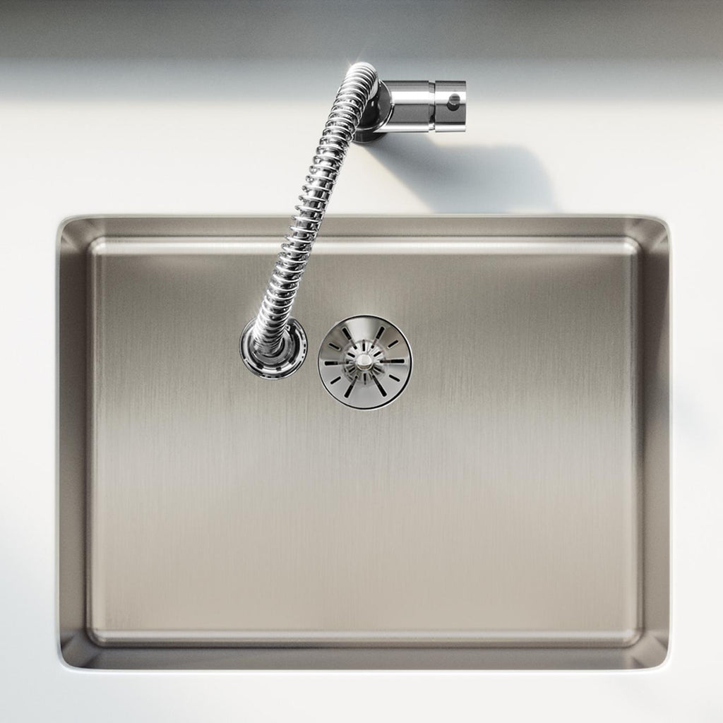 Elkay Tarja Lustertone Iconix® Calibre 16 Acero Inoxidable 23-1/2" x 18-1/4" x 9" de Un Tazón Bajo Cubierta with Perfect Drain® — ambiente de cocina