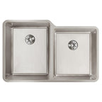 Elkay Tarja Lustertone Iconix® Calibre 16 Acero Inoxidable 31-1/4" x 20-1/2" x 9" de Dos Tazones Bajo Cubierta with Right Perfect Drain® — vista de producto