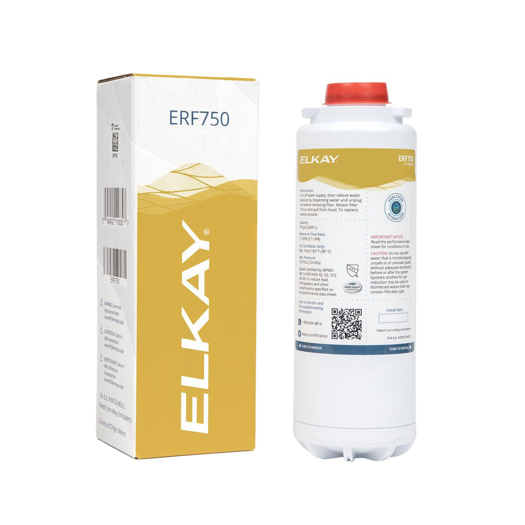 Elkay Tarja Crosstown® Calibre 16 Acero Inoxidable 23-1/2" x 18-1/4" x 10" de Un Tazón Bajo Cubierta (Kit con Llave Filtrada para Bebidas) — vista de producto