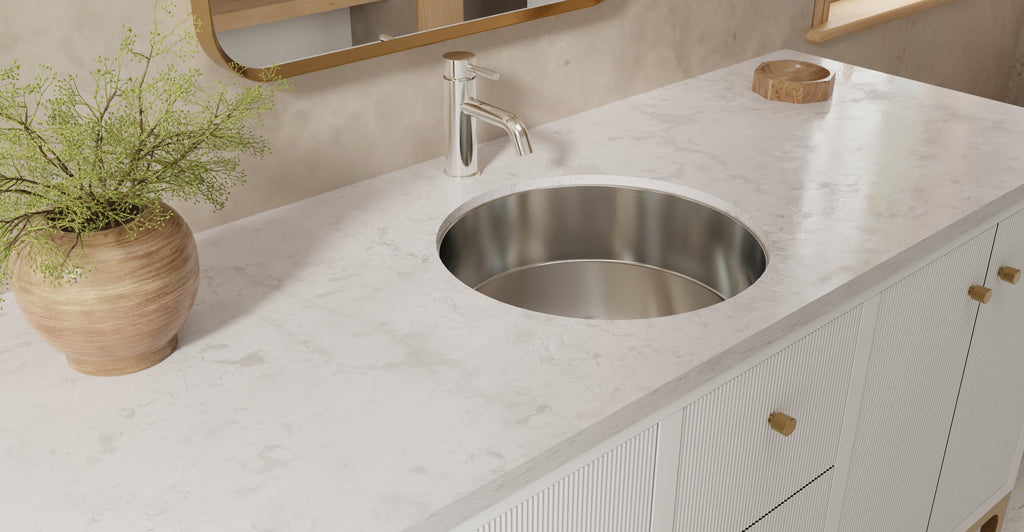 Badeloft Lavabo Bajocubierta de Acero Inoxidable ES-UB-01-M