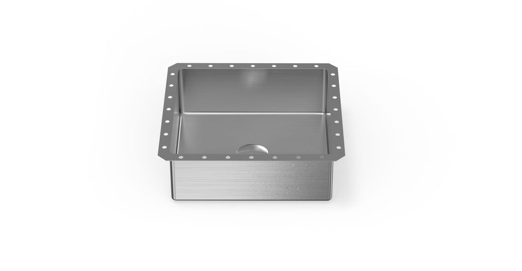 Badeloft Lavabo Bajocubierta de Acero Inoxidable ES-UB-02