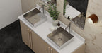 Badeloft Lavabo de Sobreponer de Acero Inoxidable ES-WB-400
