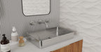 Badeloft Lavabo de Sobreponer de Acero Inoxidable ES-WB-600