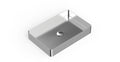 Badeloft Lavabo de Sobreponer de Acero Inoxidable ES-WB-600