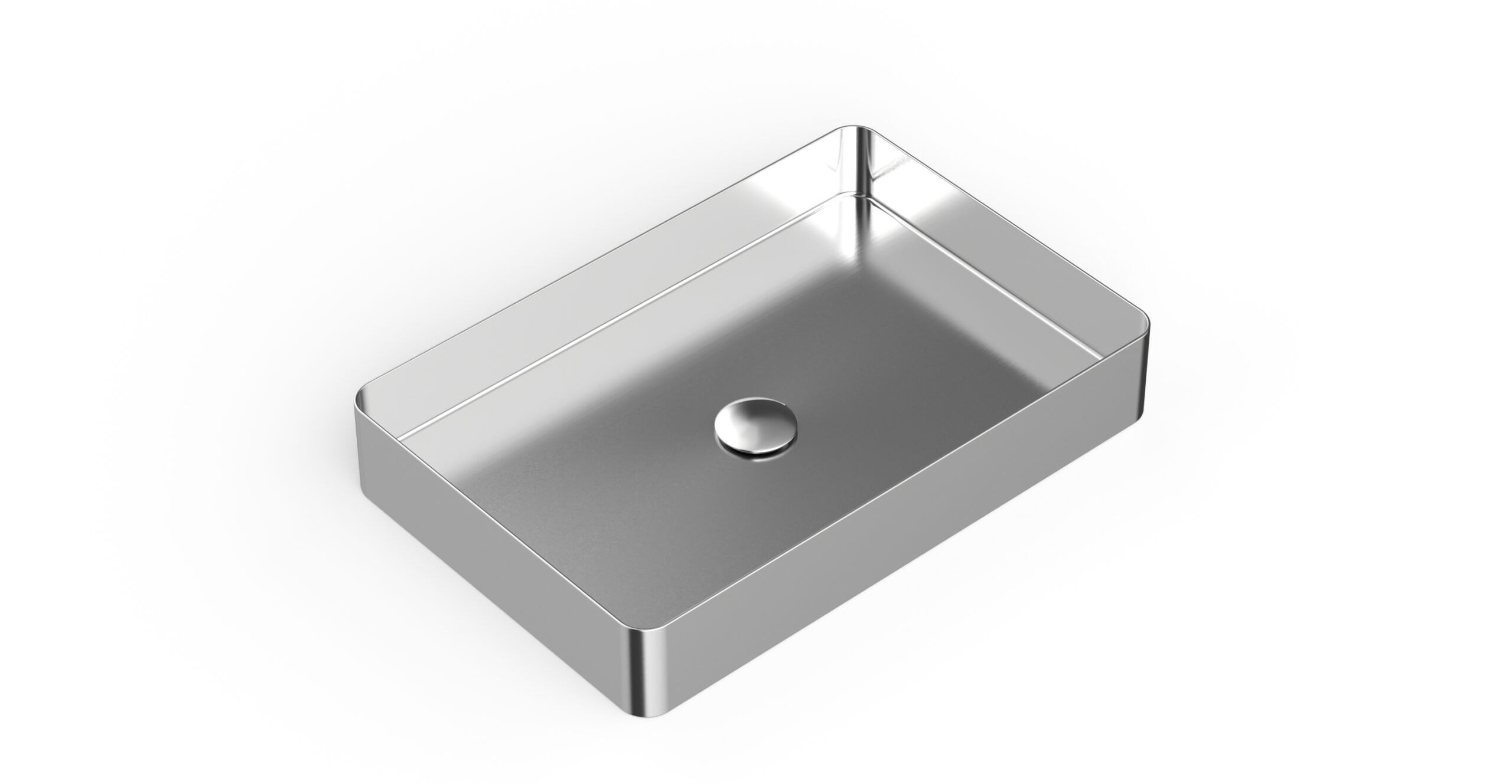 Badeloft Lavabo de Sobreponer de Acero Inoxidable ES-WB-600
