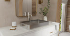 Badeloft Lavabo de Sobreponer de Acero Inoxidable ES-WB-600