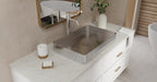 Badeloft Lavabo de Sobreponer de Acero Inoxidable ES-WB-600