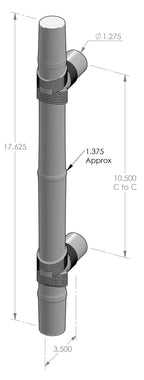 Bamboo Grip Handle (GH-1317R) — dibujo de especificaciones y dimensiones