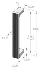 Corduroy Grip Handle (GH-1983) — dibujo de especificaciones y dimensiones