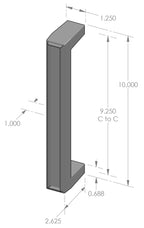 Ridge Grip Handle (GH-994R) — dibujo de especificaciones y dimensiones