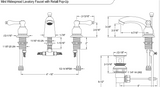 Kingston Brass Grifo para lavabo Mini Cromo