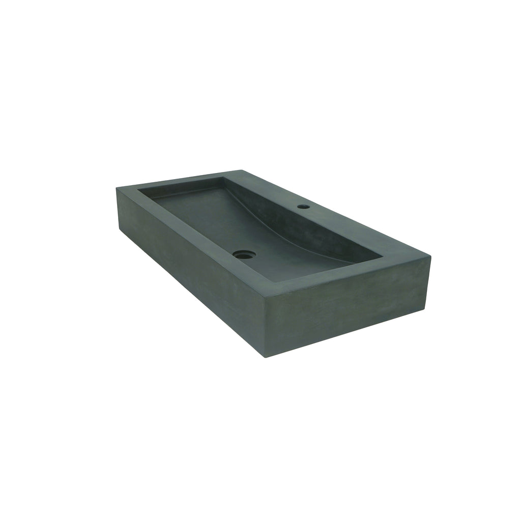 Barclay Gentry — Lavabo de Sobreponer Rectangular de Concreto — imagen 4