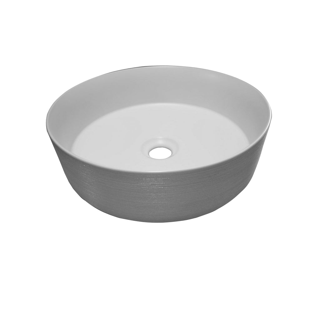 Barclay Musgrave 14" White — Lavabo de Sobreponer Redondo de Cerámica — imagen 1