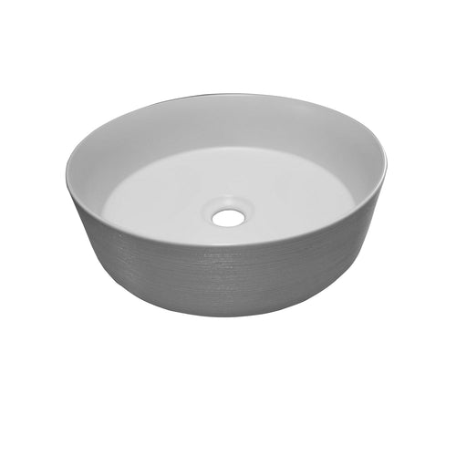 Barclay Musgrave 14" White — Lavabo de Sobreponer Redondo de Cerámica — imagen 1