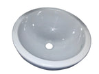 Barclay Capri — Lavabo de Sobreponer Redondo de Fireclay — imagen 2