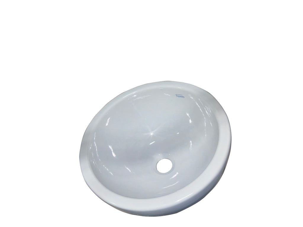 Barclay Capri — Lavabo de Sobreponer Redondo de Fireclay — imagen 3