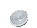 Barclay Capri — Lavabo de Sobreponer Redondo de Fireclay — imagen 3
