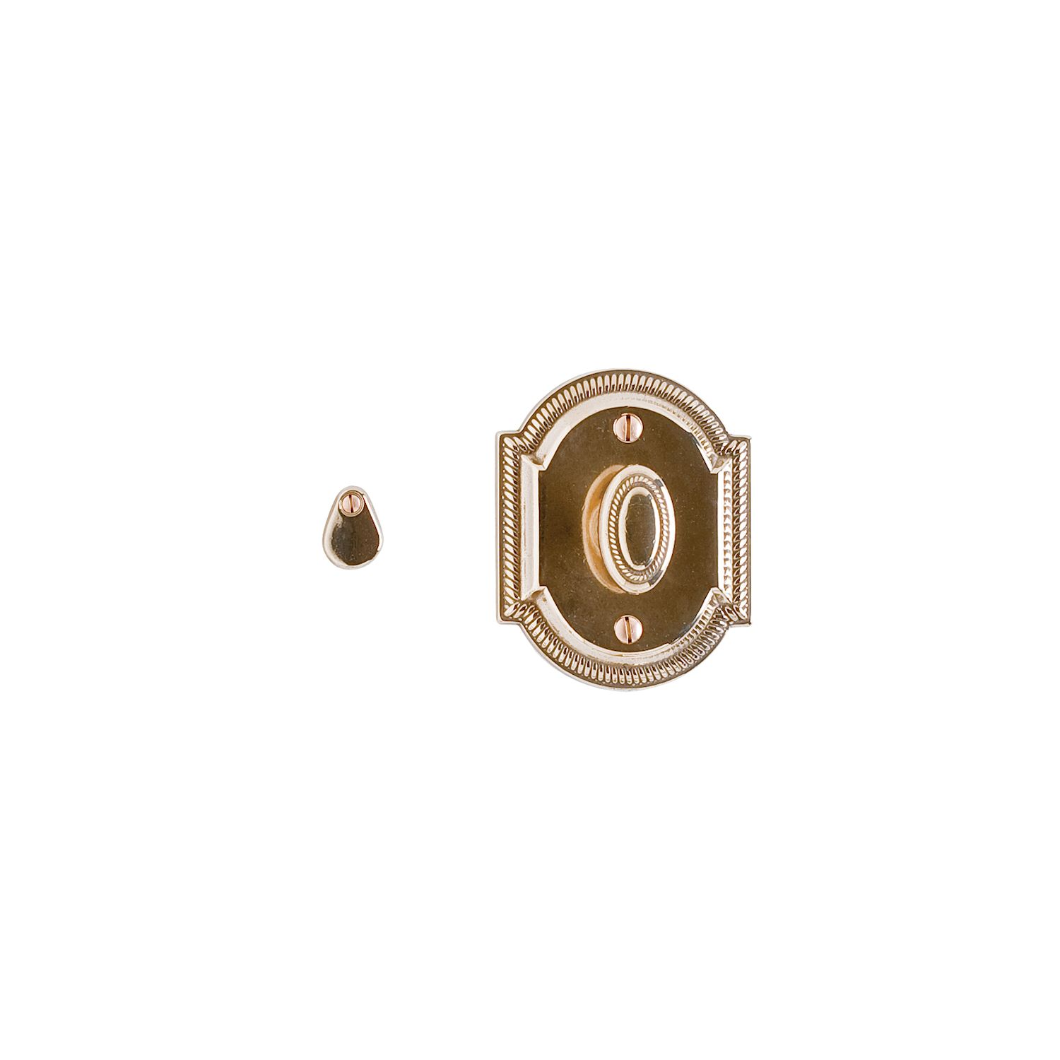 asador de Privacidad Ellis 3" x 3 3/4" — Rocky Mountain Hardware bronce macizo