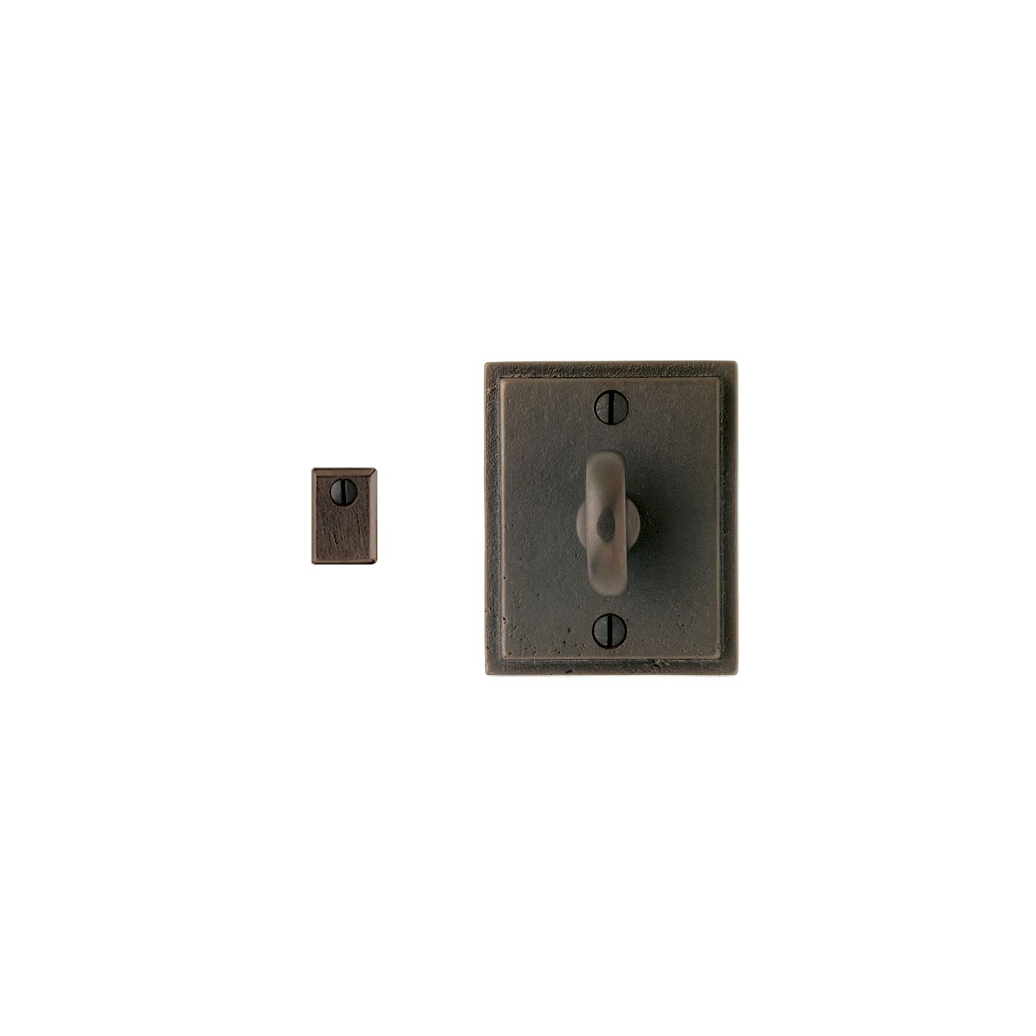 asador de Privacidad Stepped 2 1/2" x 3 1/8" — Rocky Mountain Hardware bronce macizo