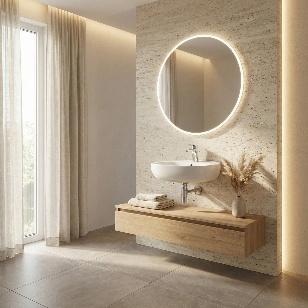 Barclay RAK Illusion 500 — Lavabo de Pared Oval de Cerámica — imagen 1