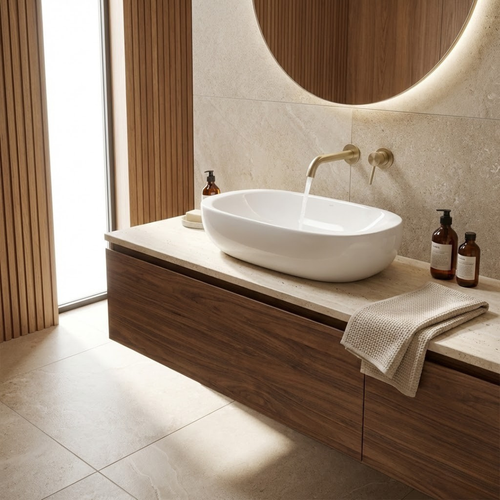 Barclay RAK Illusion — Lavabo de Sobreponer Oval de Cerámica — imagen 1