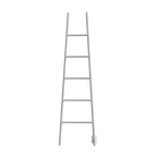 Jeeves Modelo A Escalera 5 Barras Rejilla Secadora Cableada en Níquel Satinado