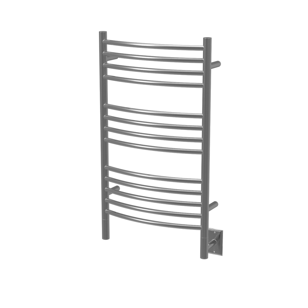 Jeeves Modelo C Curva 13 Barras Toallero Calefactor Cableado en Níquel Satinado