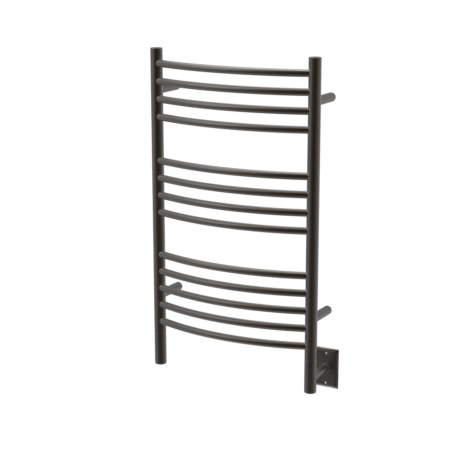 Jeeves Modelo C Curva 13 Barras Toallero Calefactor Cableado en Níquel Satinado