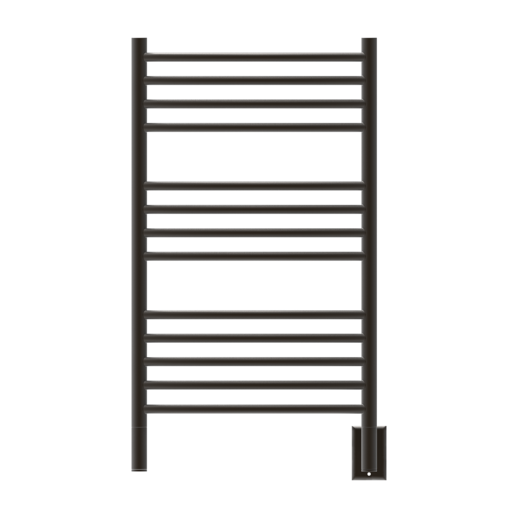 Jeeves Modelo C Curva 13 Barras Toallero Calefactor Cableado en Níquel Satinado
