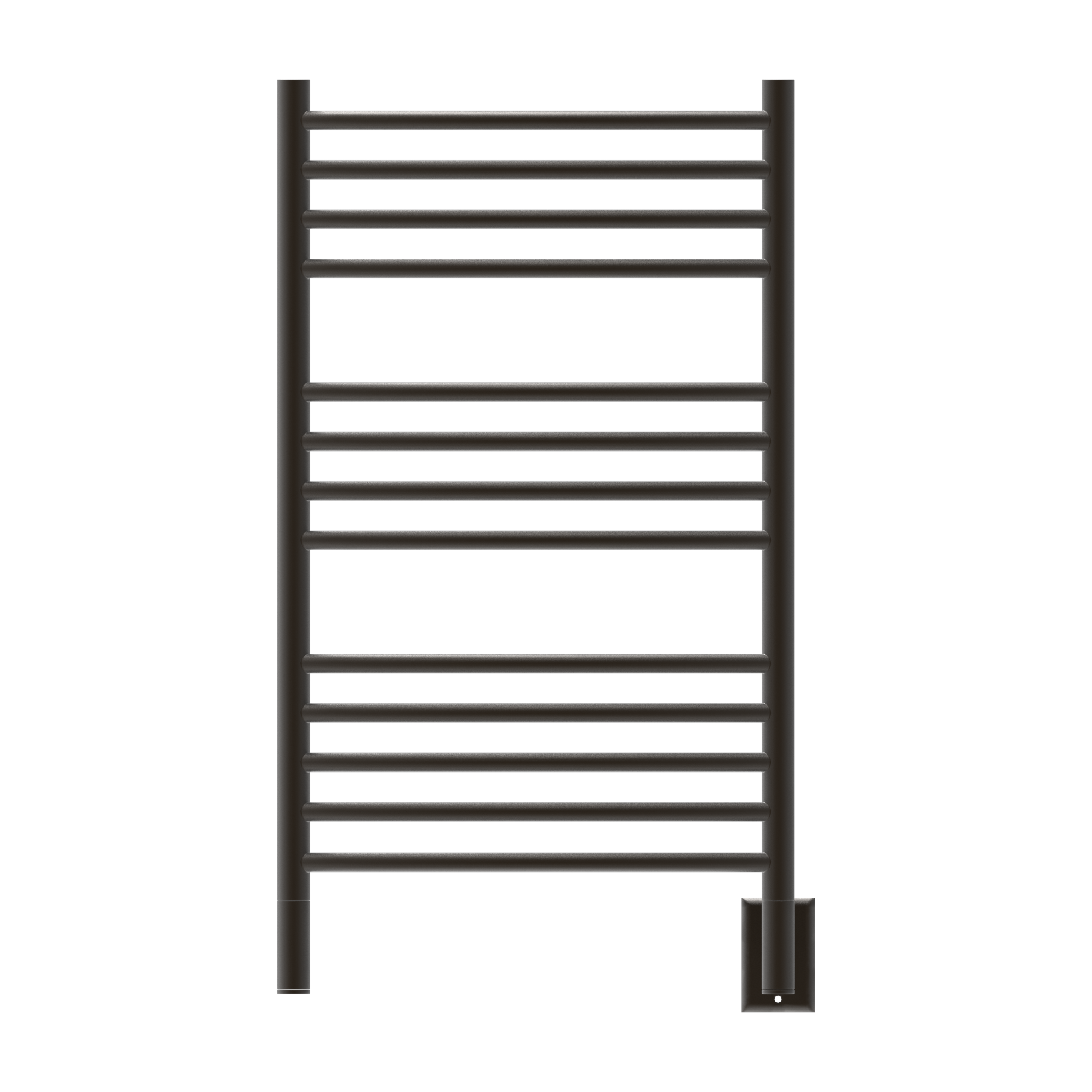 Jeeves Modelo C Curva 13 Barras Toallero Calefactor Cableado en Níquel Satinado