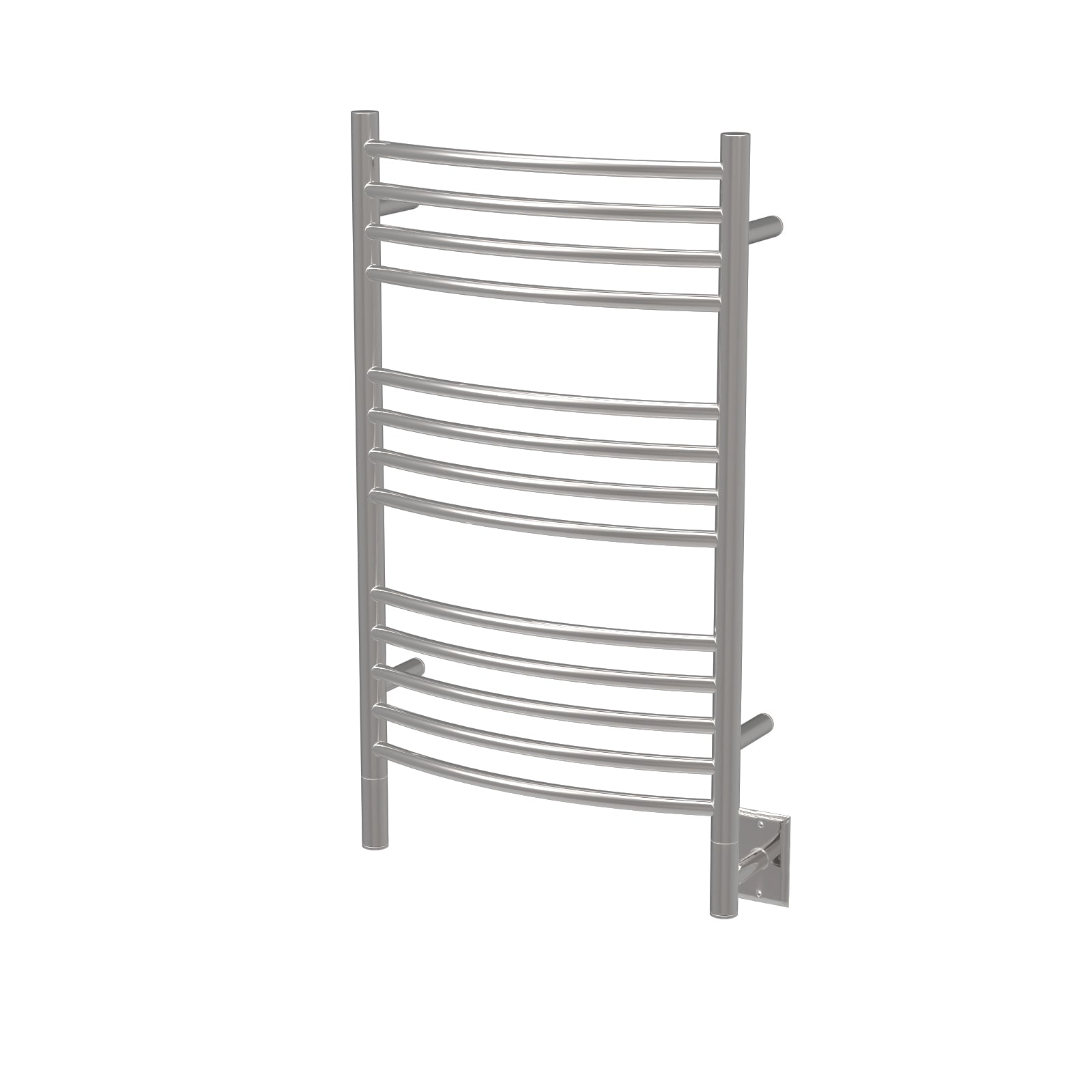 Jeeves Modelo C Curva 13 Barras Toallero Calefactor Cableado en Níquel Satinado