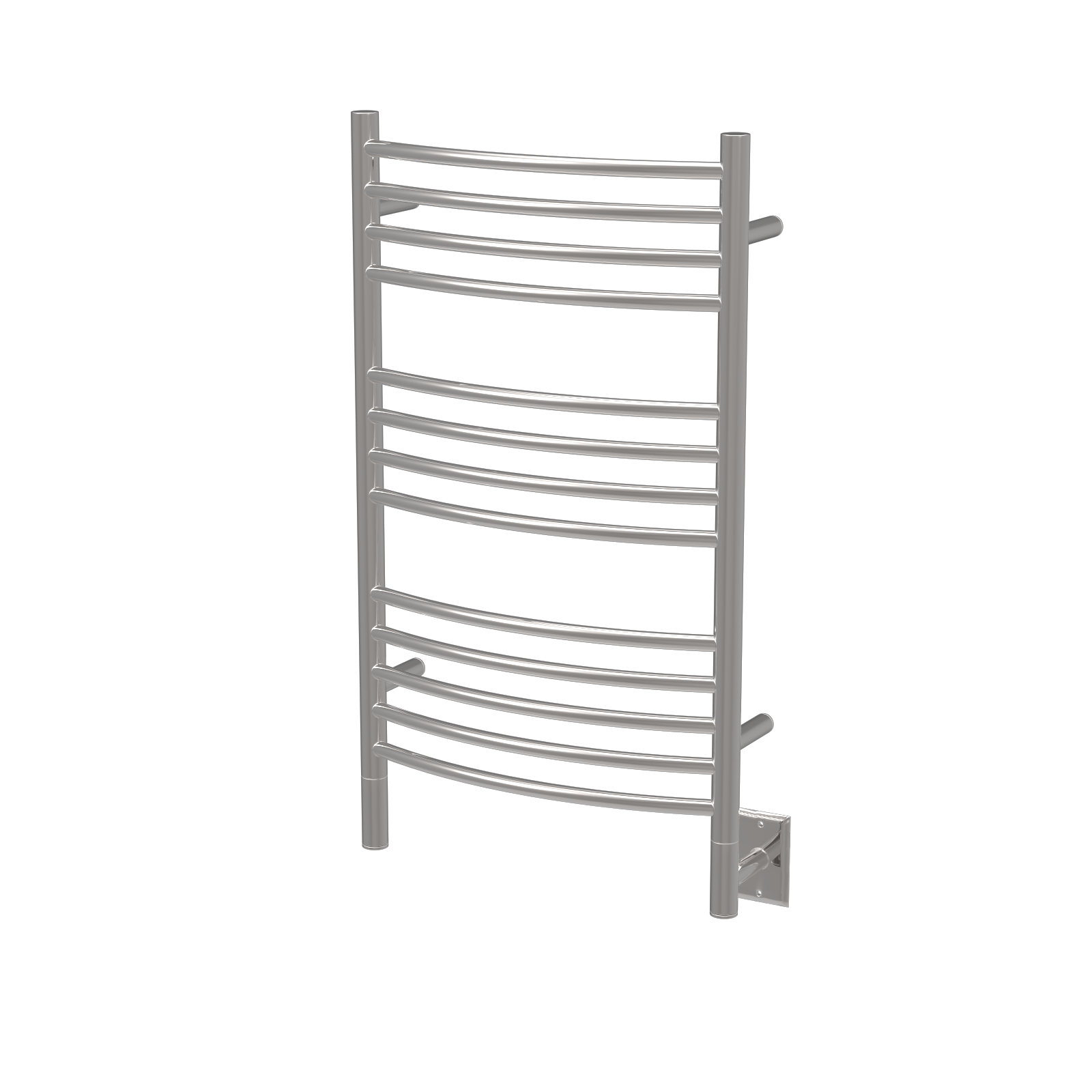 Jeeves Modelo C Curva 13 Barras Toallero Calefactor Cableado en Níquel Satinado
