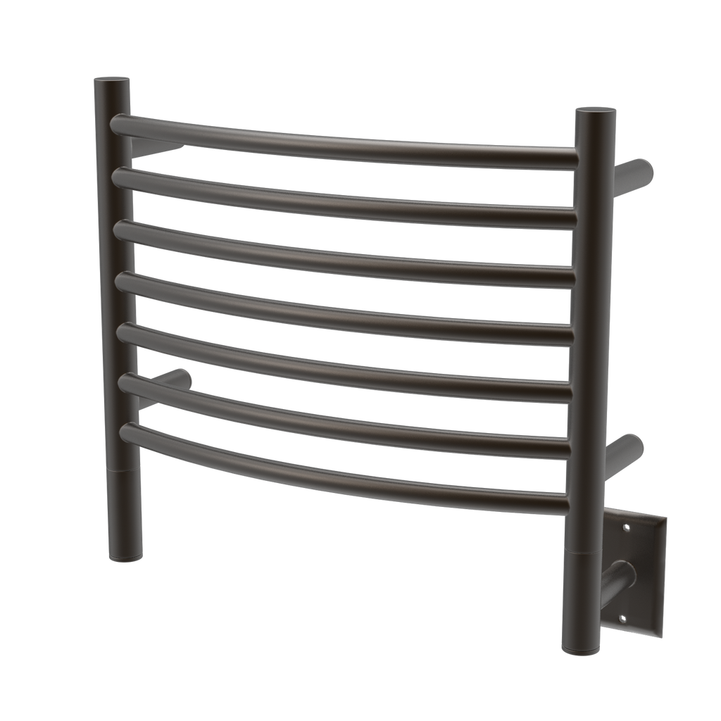 Jeeves Modelo H Curva 7 Barras Toallero Calefactor Cableado en Níquel Satinado