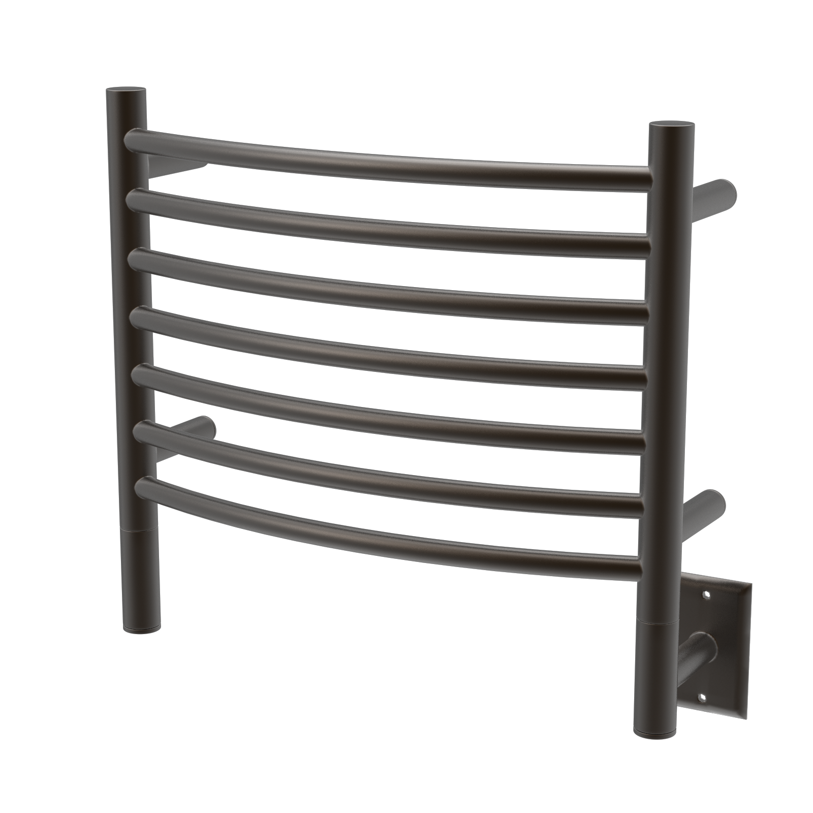 Jeeves Modelo H Curva 7 Barras Toallero Calefactor Cableado en Níquel Satinado