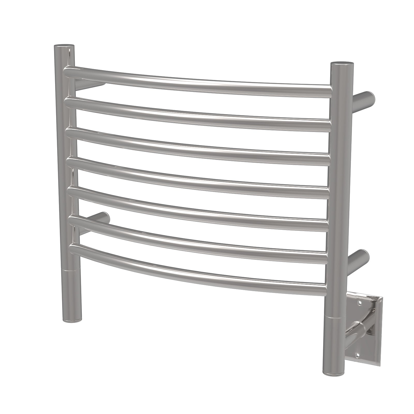 Jeeves Modelo H Curva 7 Barras Toallero Calefactor Cableado en Níquel Satinado
