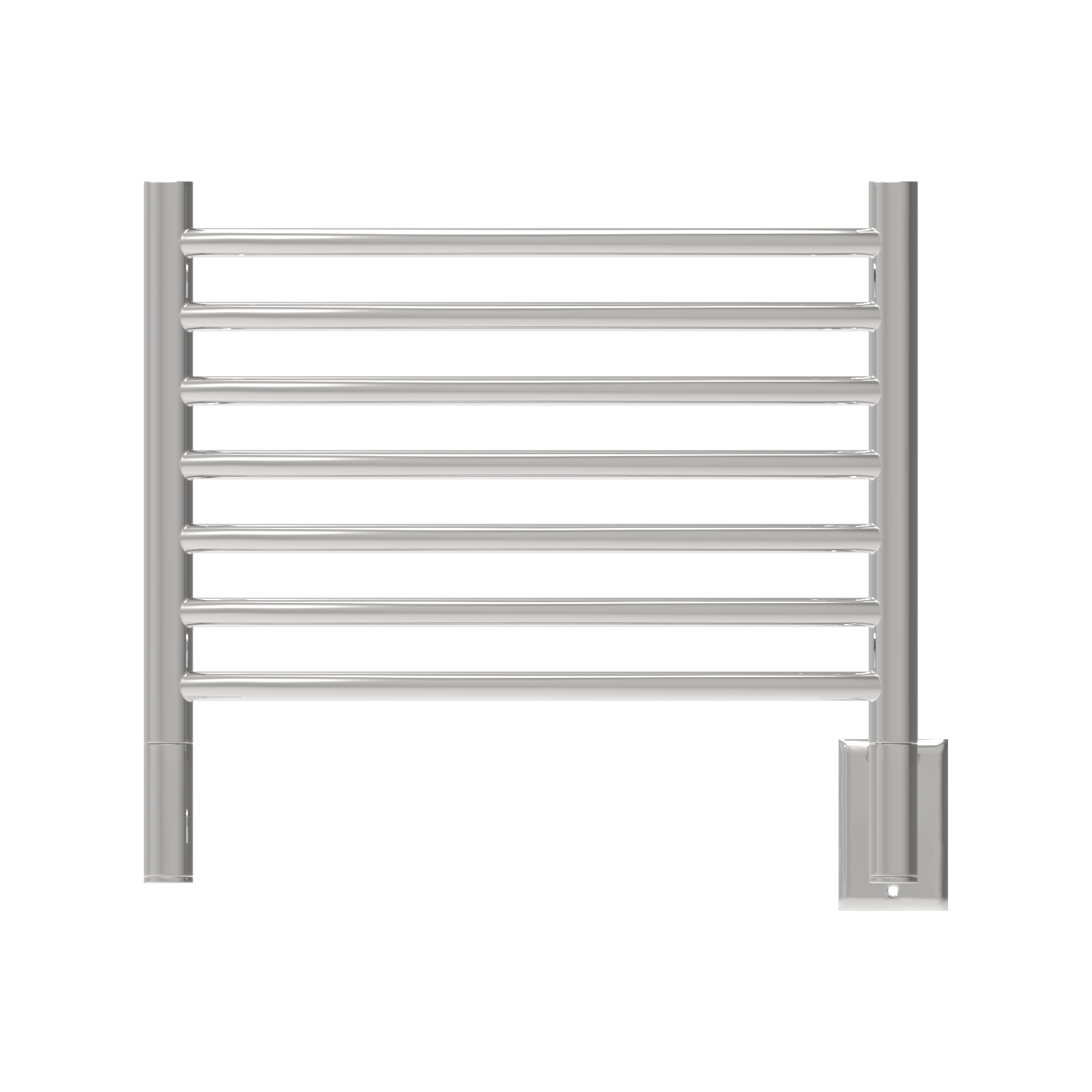 Jeeves Modelo H Curva 7 Barras Toallero Calefactor Cableado en Níquel Satinado
