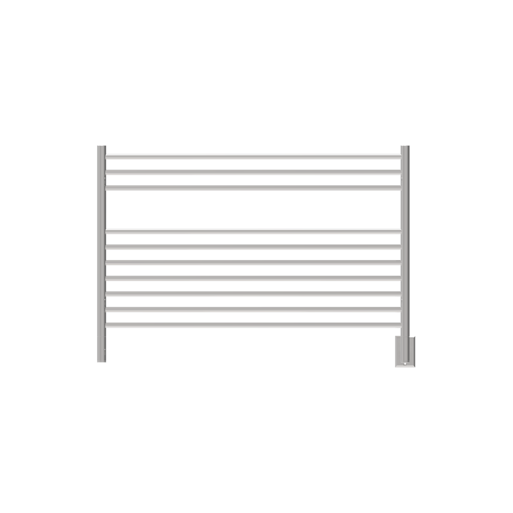 Jeeves Modelo L Recta 10 Barras Toallero Calefactor Cableado en Níquel Satinado