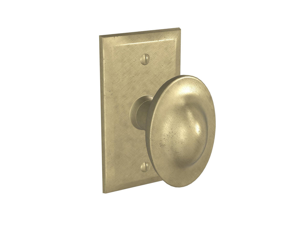 Oval Dome Door Knob — Shown with P-404 in S1 Finish