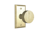 Small Corduroy Round Door Knob — Shown with P-404 in S1 Finish