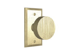 Corduroy Round Door Knob — Shown with P-404 in S1 Finish