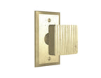 Corduroy Square Door Knob — Shown with P-404 in S1 Finish