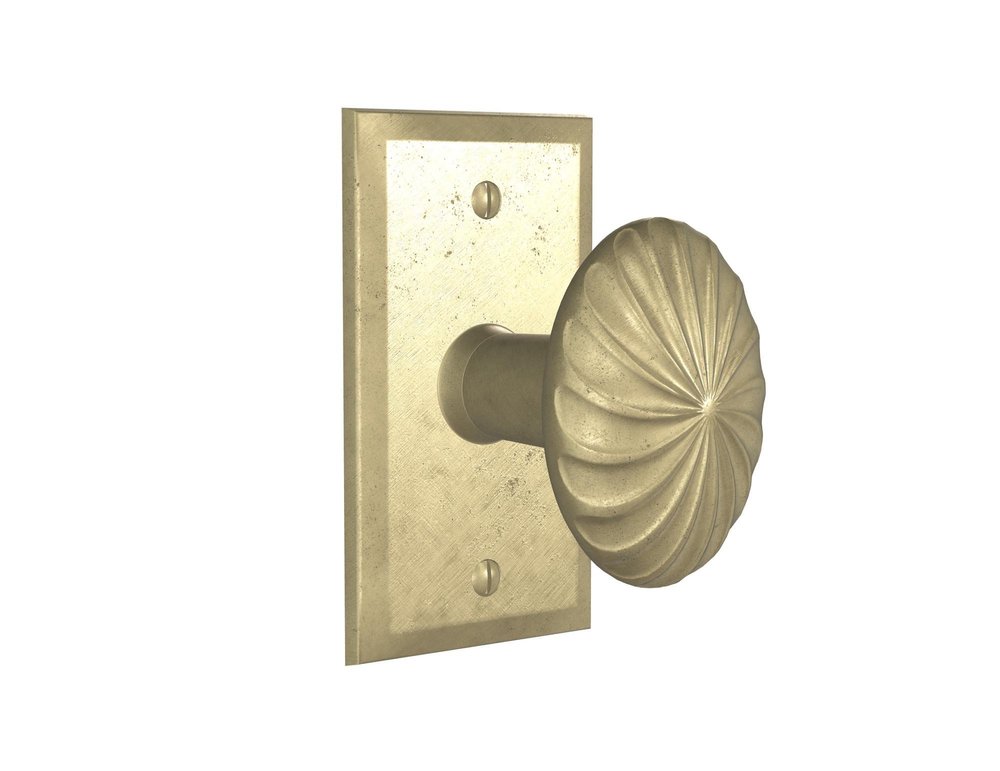 Oval Giro Door Knob — Shown with P-404 in S1 Finish