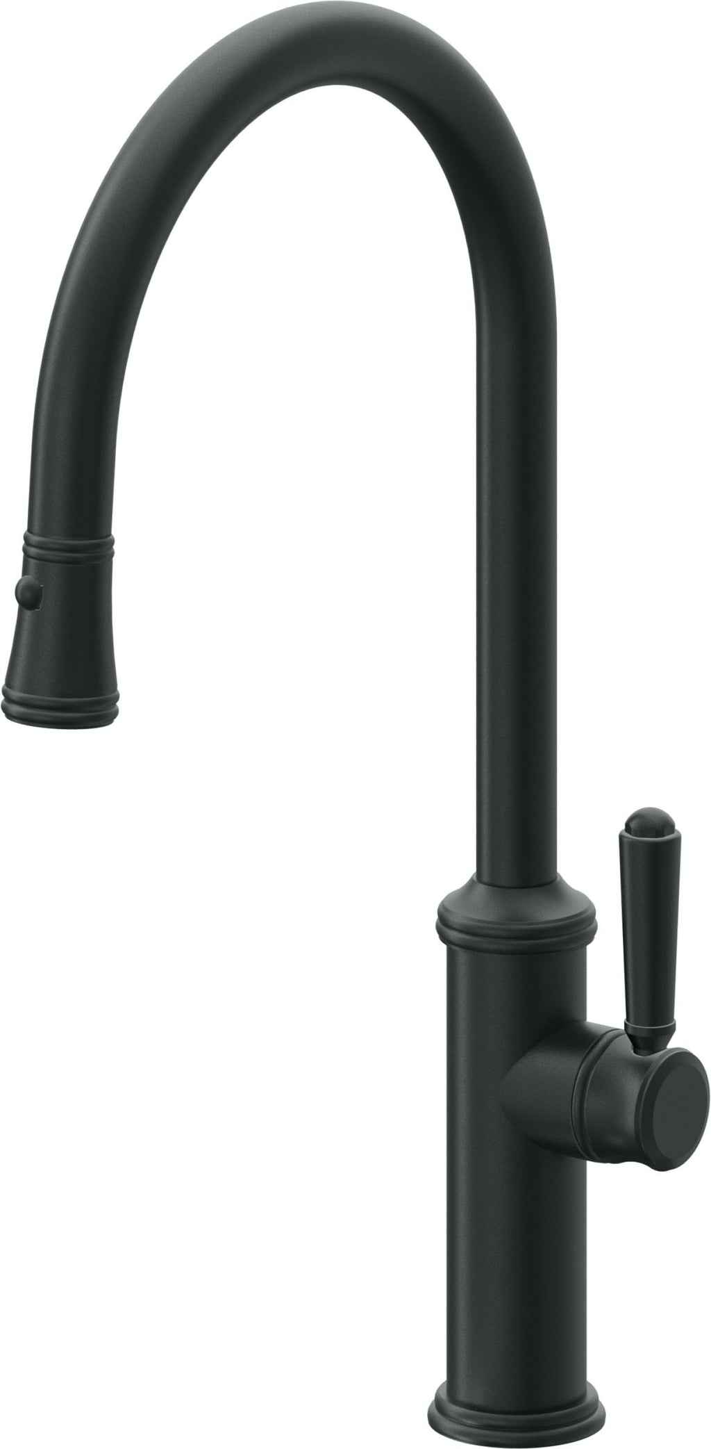 California Faucets Davoli Llave de Cocina Extraíble Tradicional - Surtidor Alto - Carbón