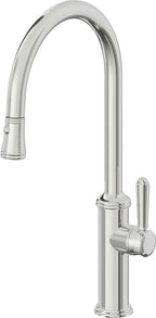 California Faucets Davoli Llave de Cocina Extraíble Tradicional - Surtidor Alto - Cromo Pulido