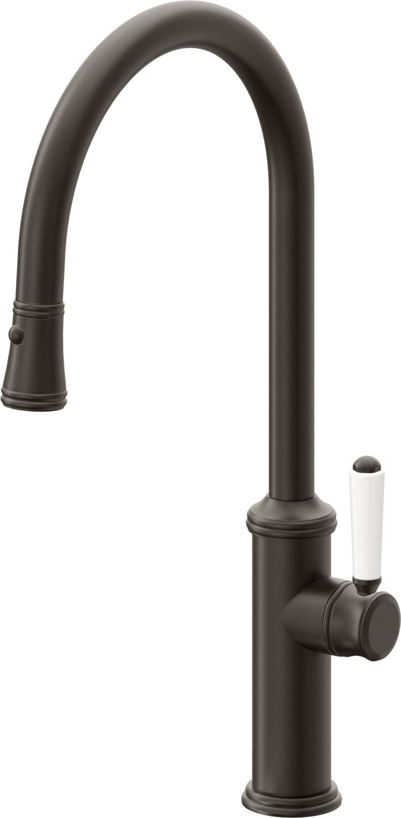 California Faucets Davoli Llave de Cocina Extraíble Tradicional - Surtidor Alto - Bronce Oscuro