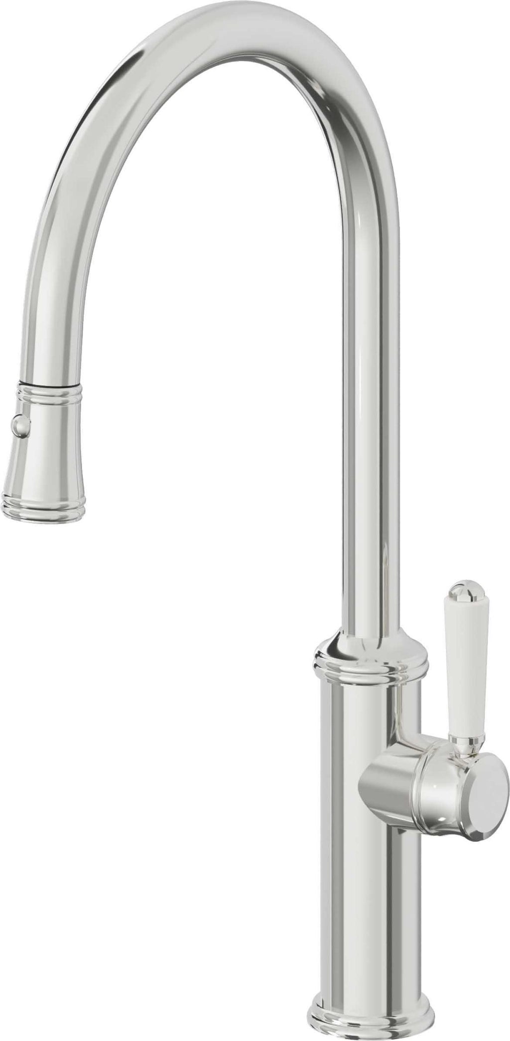 California Faucets Davoli Llave de Cocina Extraíble Tradicional - Surtidor Alto - Cromo Pulido