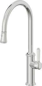 California Faucets Davoli Llave de Cocina Extraíble Tradicional - Surtidor Alto - Cromo Pulido