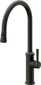 California Faucets Davoli Llave de Cocina Extraíble Tradicional - Surtidor Alto - Bronce Bella Terra