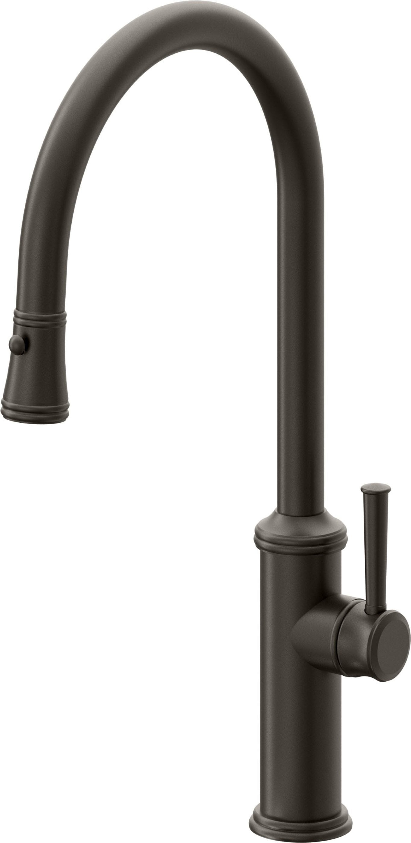 California Faucets Davoli Llave de Cocina Extraíble Tradicional - Surtidor Alto - Bronce Oscuro