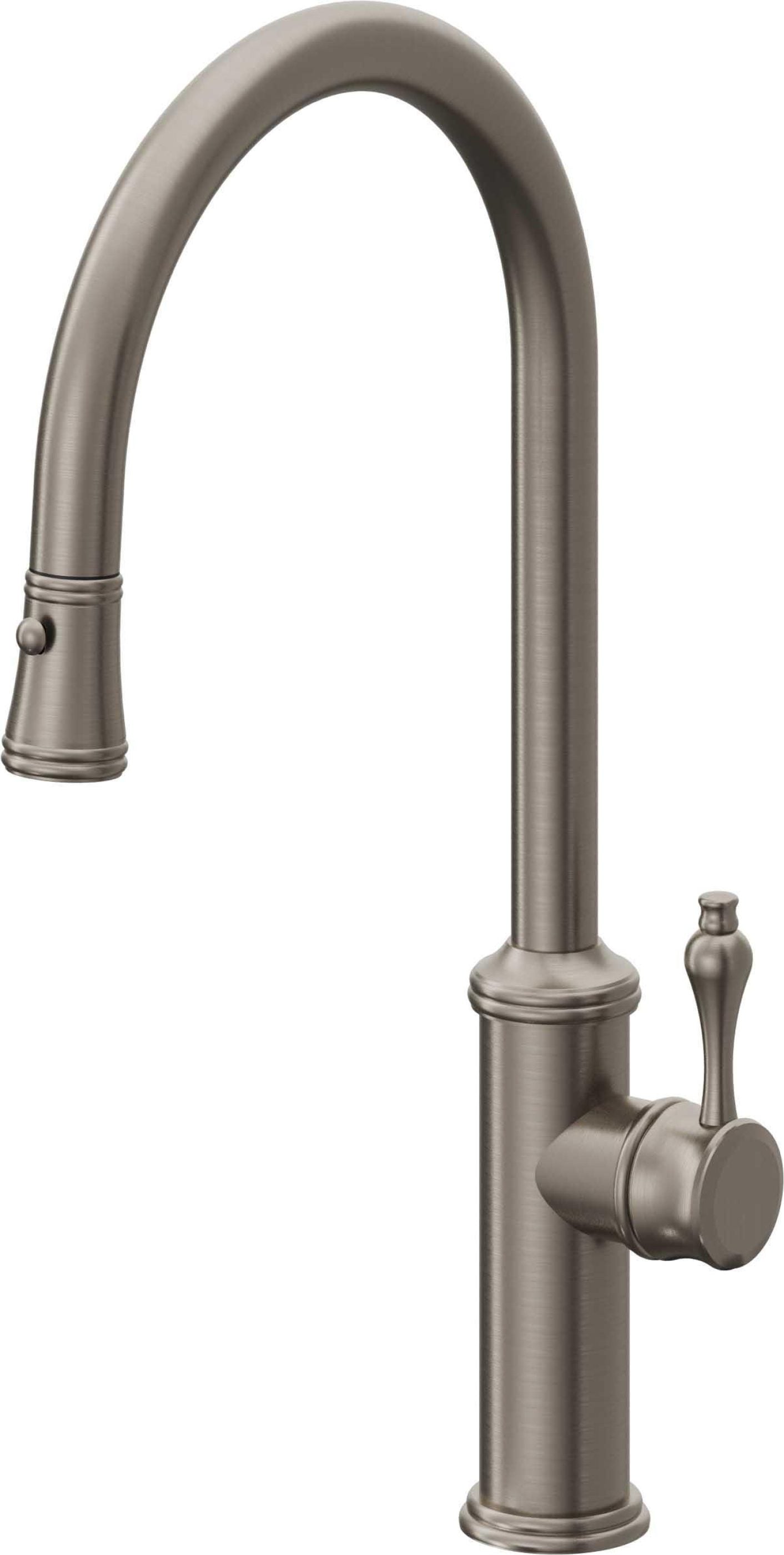 California Faucets Davoli Llave de Cocina Extraíble Tradicional - Surtidor Alto - Grafito